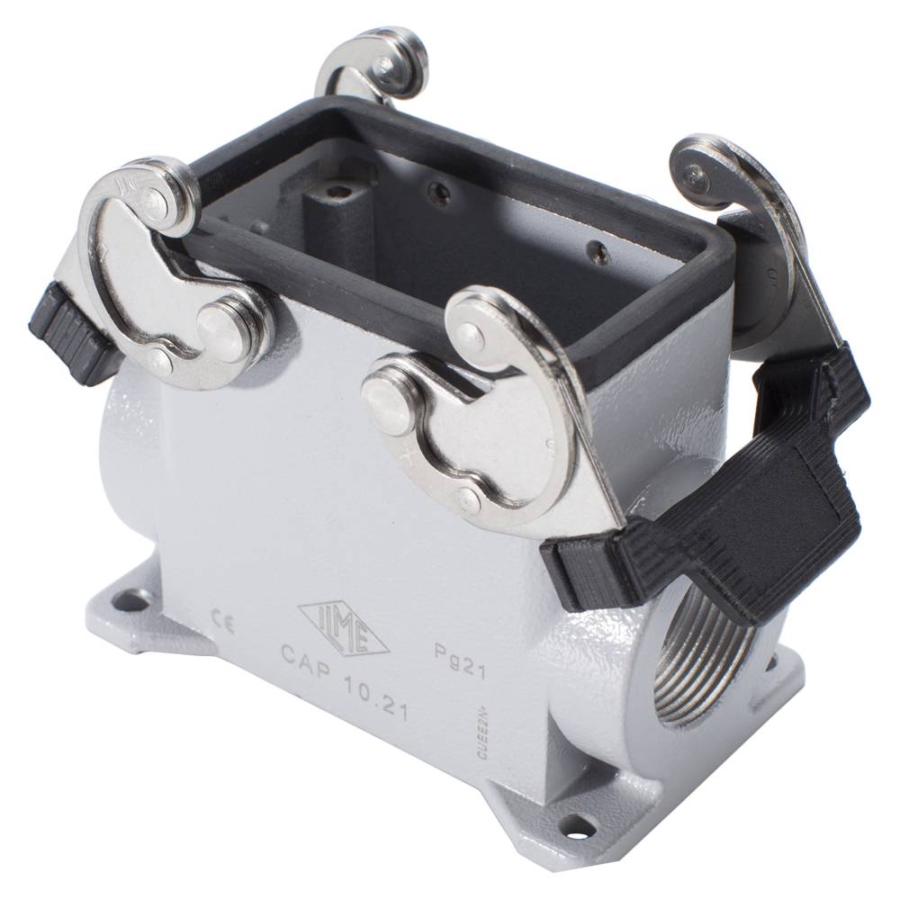 ILME Rechteck-MP 10, Metall-, Aufbaugehäuse hoch, 2 Bügel, grau
