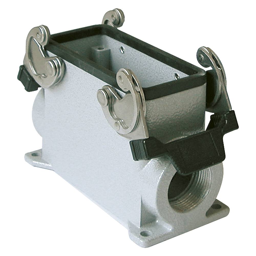 ILME Rechteck-MP 16, Metall-, Aufbaugehäuse flach, 2 Bügel, grau