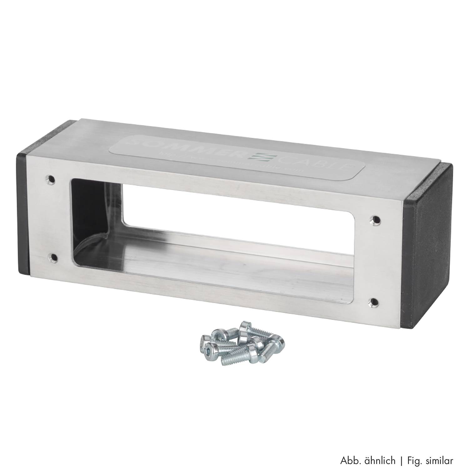 ILME Rechteck-MP 24, Metall-, Aufbaugehäuse flach, 2 Bügel, grau