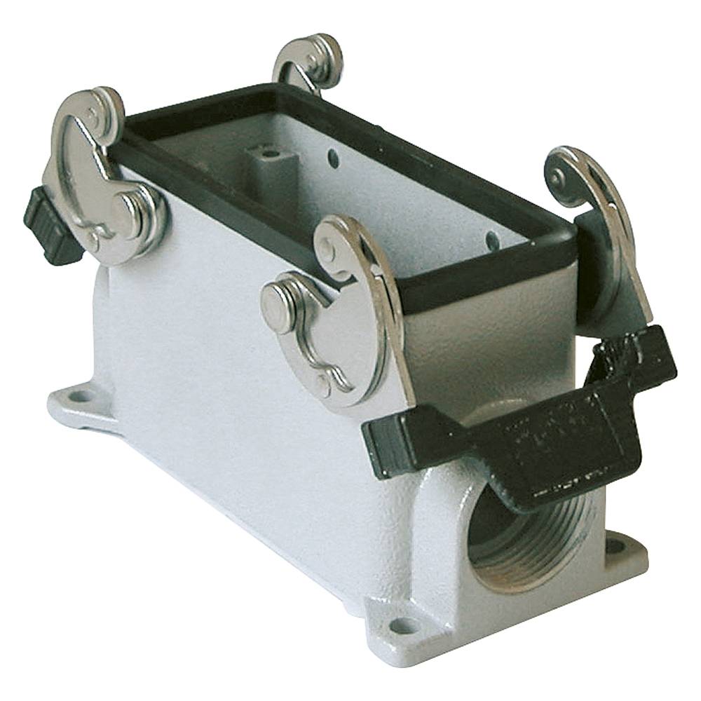 ILME Rechteck-MP 16, Metall-, Aufbaugehäuse flach, 2 Bügel, grau