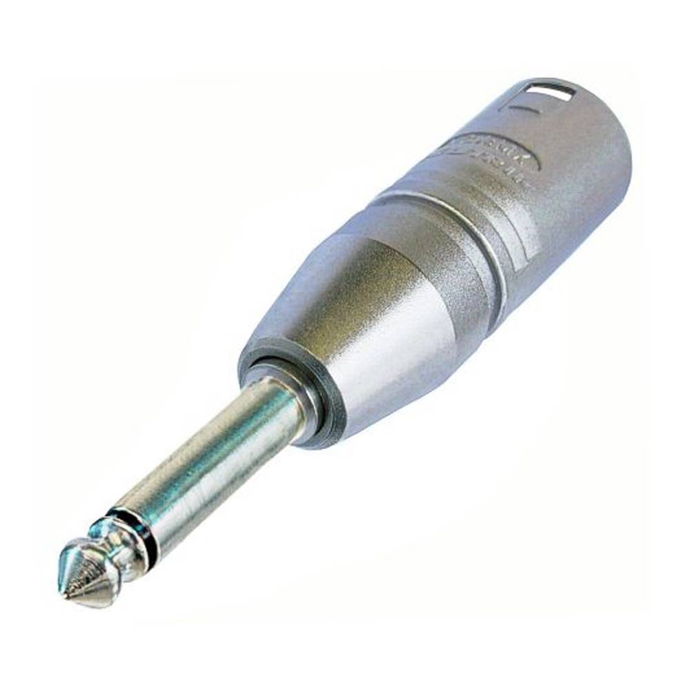 NEUTRIK® Adapter | Klinke mono/XLR 3-pol male gerade, grau