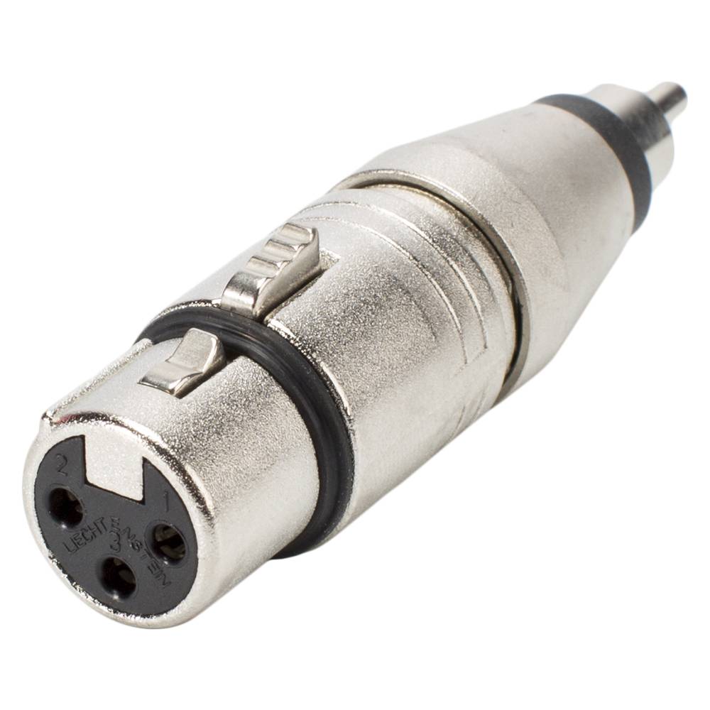 NEUTRIK® Adapter | Cinch male/XLR 3-pol female gerade, grau
