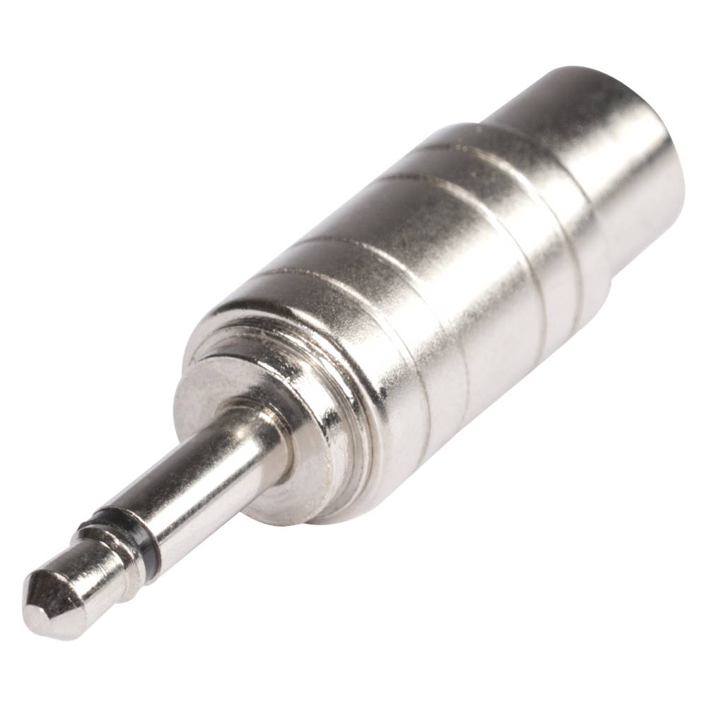 HICON Adapter | Miniklinke male 3,5 mm mono/Cinch female gerade, chromfarben