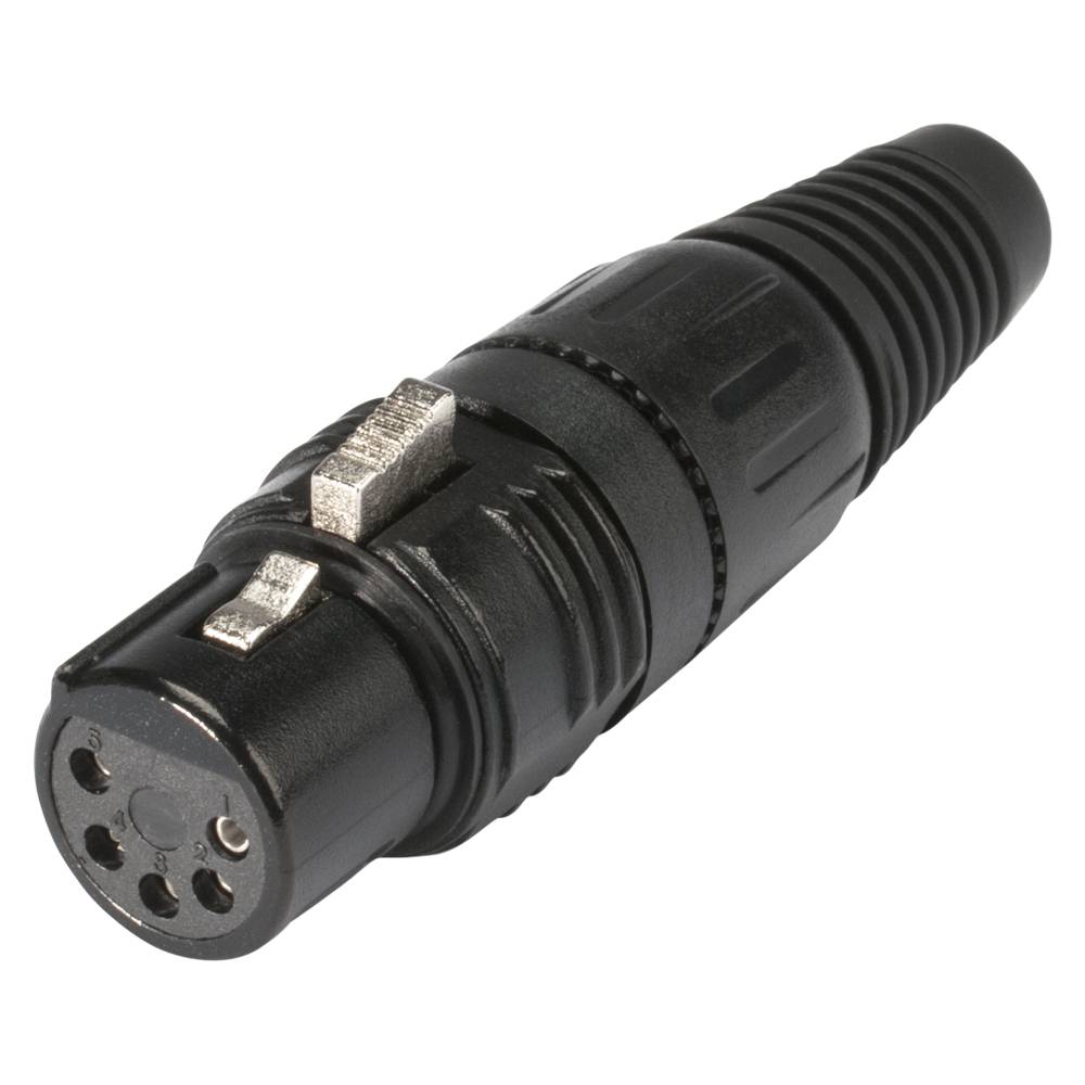 HICON Adapter | DMX Terminator 120 O/XLR 5-pol female gerade, schwarz