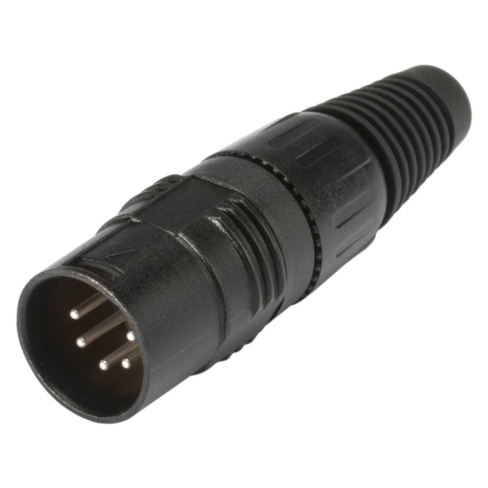 HICON Adapter | DMX Terminator 120 O/XLR 5-pol male gerade, schwarz