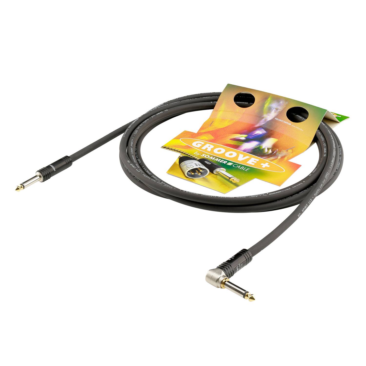Instrumentenkabel SC-Spirit LLX, 1 x 0,38 mm² | Klinke / Klinke, HICON