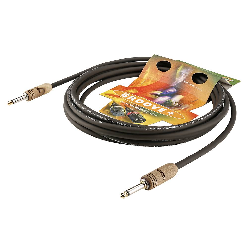 Instrumentenkabel SC-SPIRIT LLX, HICON WOODPLUG, 1 x 0,38 mm² | Klinke / Klinke, HICON