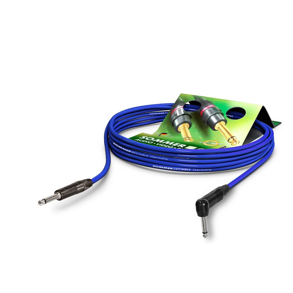 Instrumentenkabel, 1 x 0,22 mm² | Klinke / Klinke 90⁰, NEUTRIK®