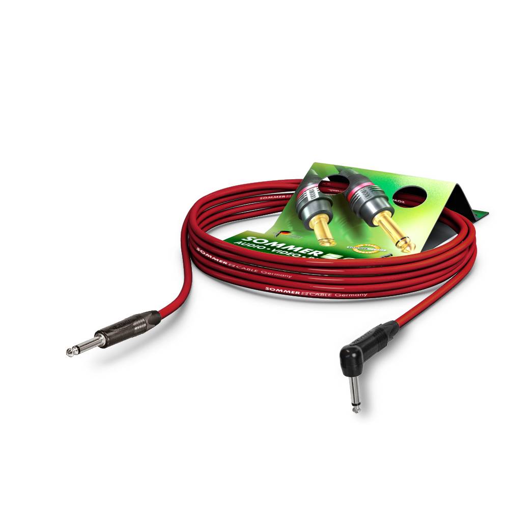 Instrumentenkabel, 1 x 0,22 mm² | Klinke / Klinke 90⁰, NEUTRIK®