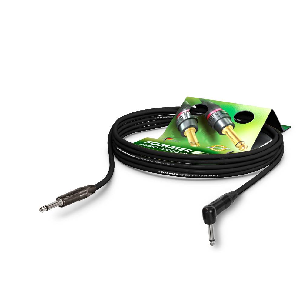 Instrumentenkabel, 1 x 0,22 mm² | Klinke / Klinke 90⁰, NEUTRIK®