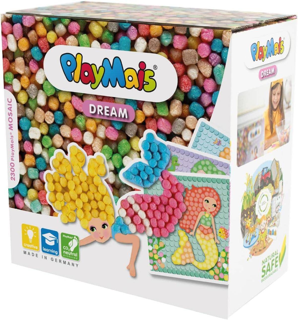Playmais MOSAIC Dream Mermaid Kreativ-Set Basteln 2.300 Stück + 6 Klebebilder 5+