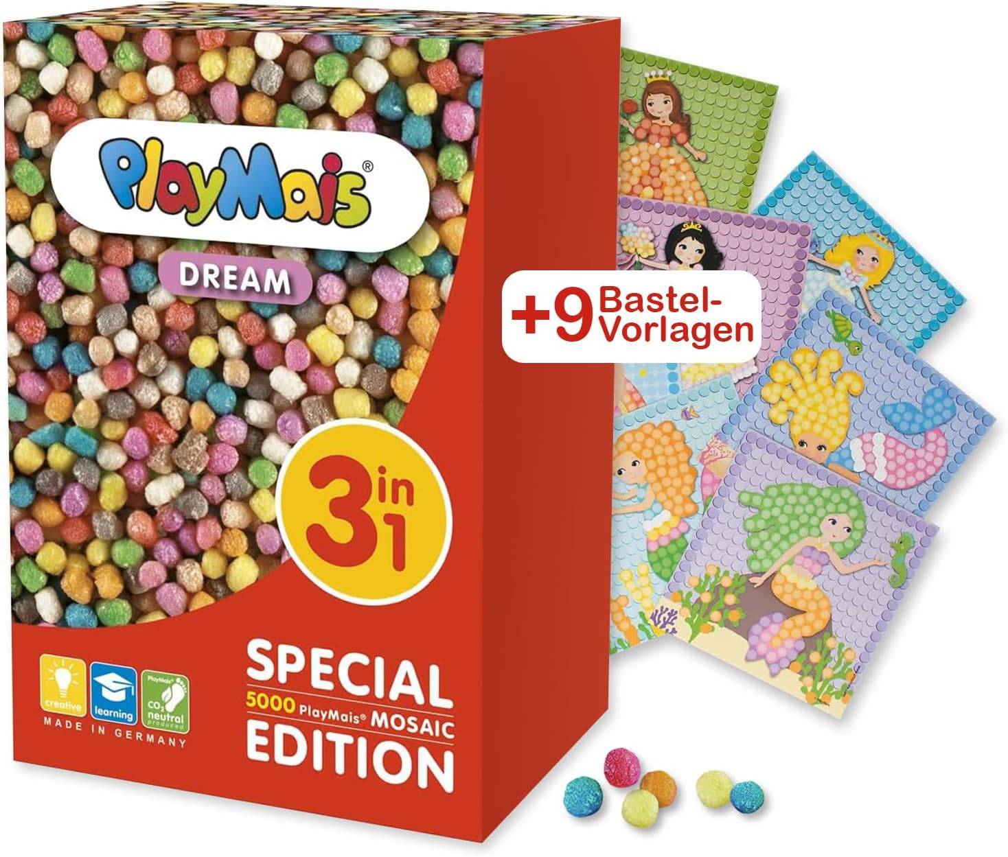 Playmais Dream 3in1 Baselset + Vorlagen 2.300 Teile 5+ Motorik Kreativset