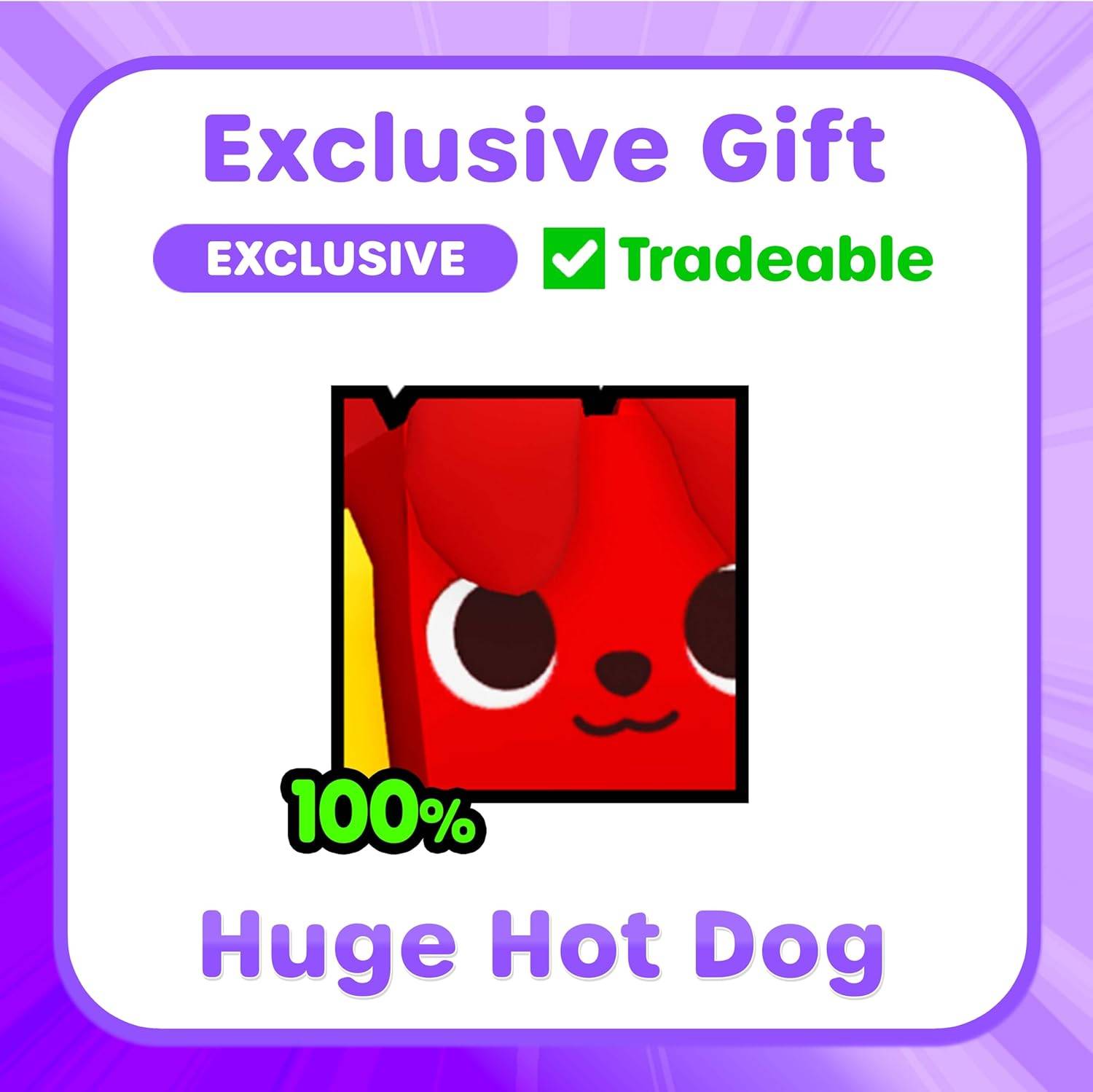 Pet Simulator Große Tiere Hotdog 25 cm Plüschtier Kuscheltier ab 3 Jahren