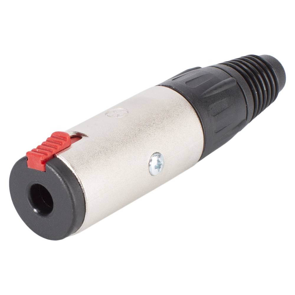 NEUTRIK® Klinke (6,3mm), 3-pol , Metall-, Löttechnik-Kabelbuchse, versilberte(r) Kontakt(e), gerade, nickel