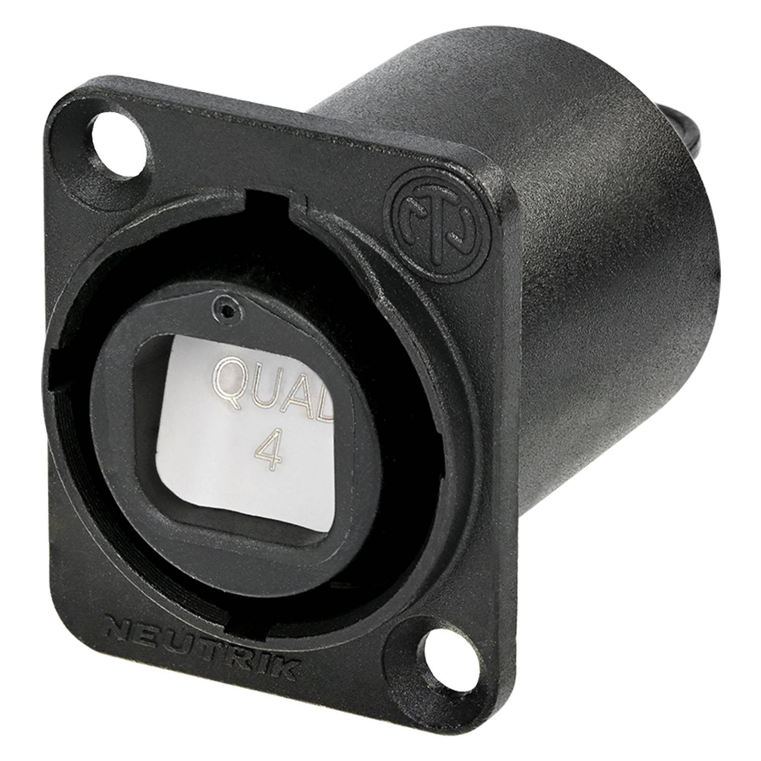 NEUTRIK® opticalCON®, Metall-, Patch-Einbaubuchse, Type D, grau