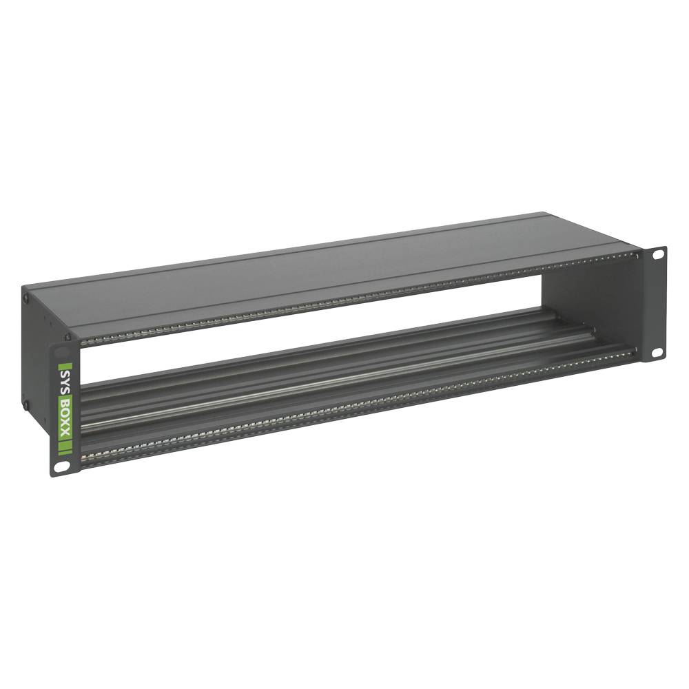 19" Panel 2HE zur Aufnahme von 12BE SYFB, 2 HE
