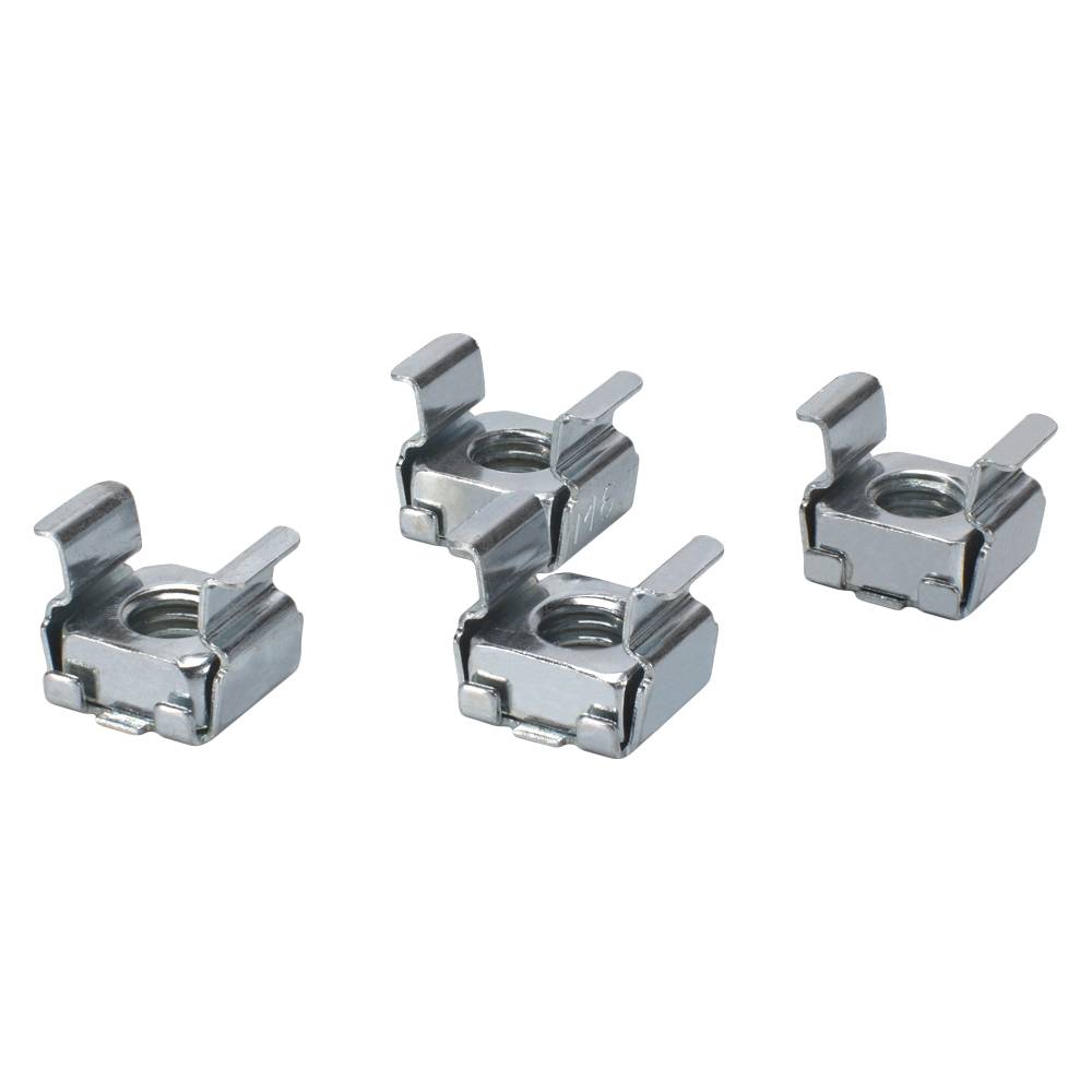 19“ BEFESTIGUNGS-SET, 4 Käfigmuttern für 3,0 mm Alu-Rackschiene