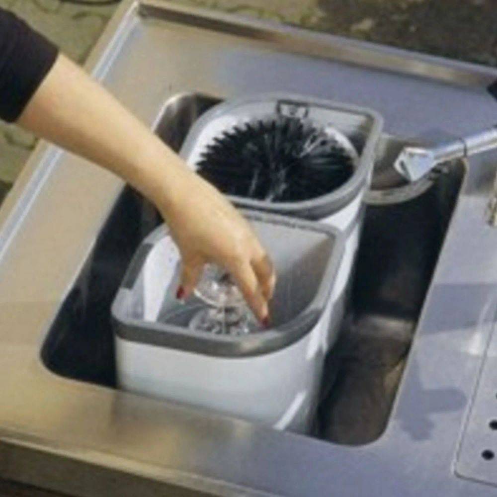 Gläserspüler Gläserspülgerät - Delfin TS 1100 2-Topf Klein