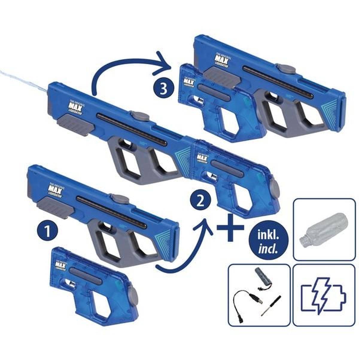 Wasserpistole elektrisch Wasserspritze Happy People MAX Liquidator 62cm blau