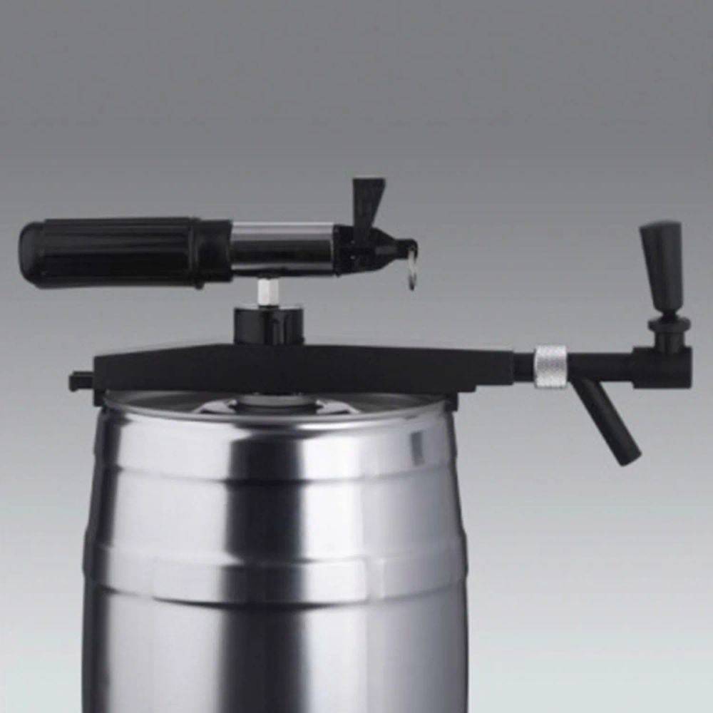 Profi Zapfhahn mit Handpumpe – Für 5L Partyfässer & Bierfässer (CO2-fähig)