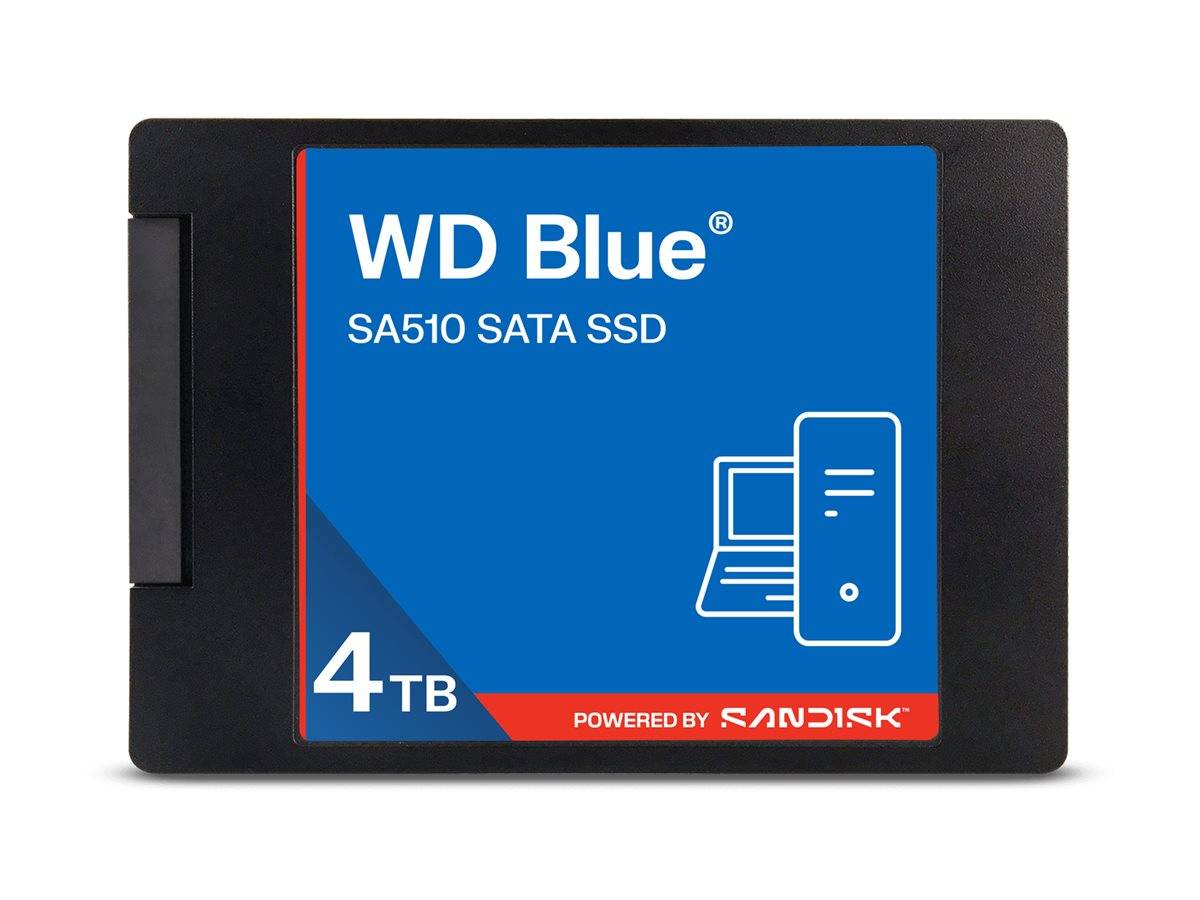 WD Blue SA510 SATA SSD, 4 TB, angetrieben von SanDisk