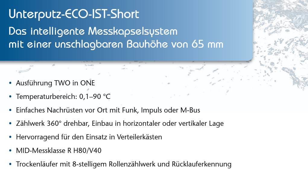 Wasserzähler Messkapsel ISTA KOAX G2B MID Q3 2,5 Qn 1,5 inklusive Eichung