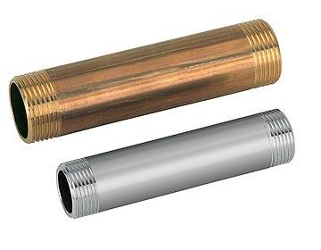 Wasserzähler Passstück / Ersatzstück 1" Stah / vernickelt 130 mm Wassergeräte