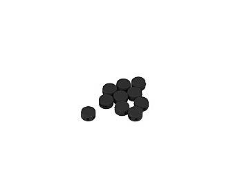 Kunststoff Plomben 10 mm schwarz Wassergeräte