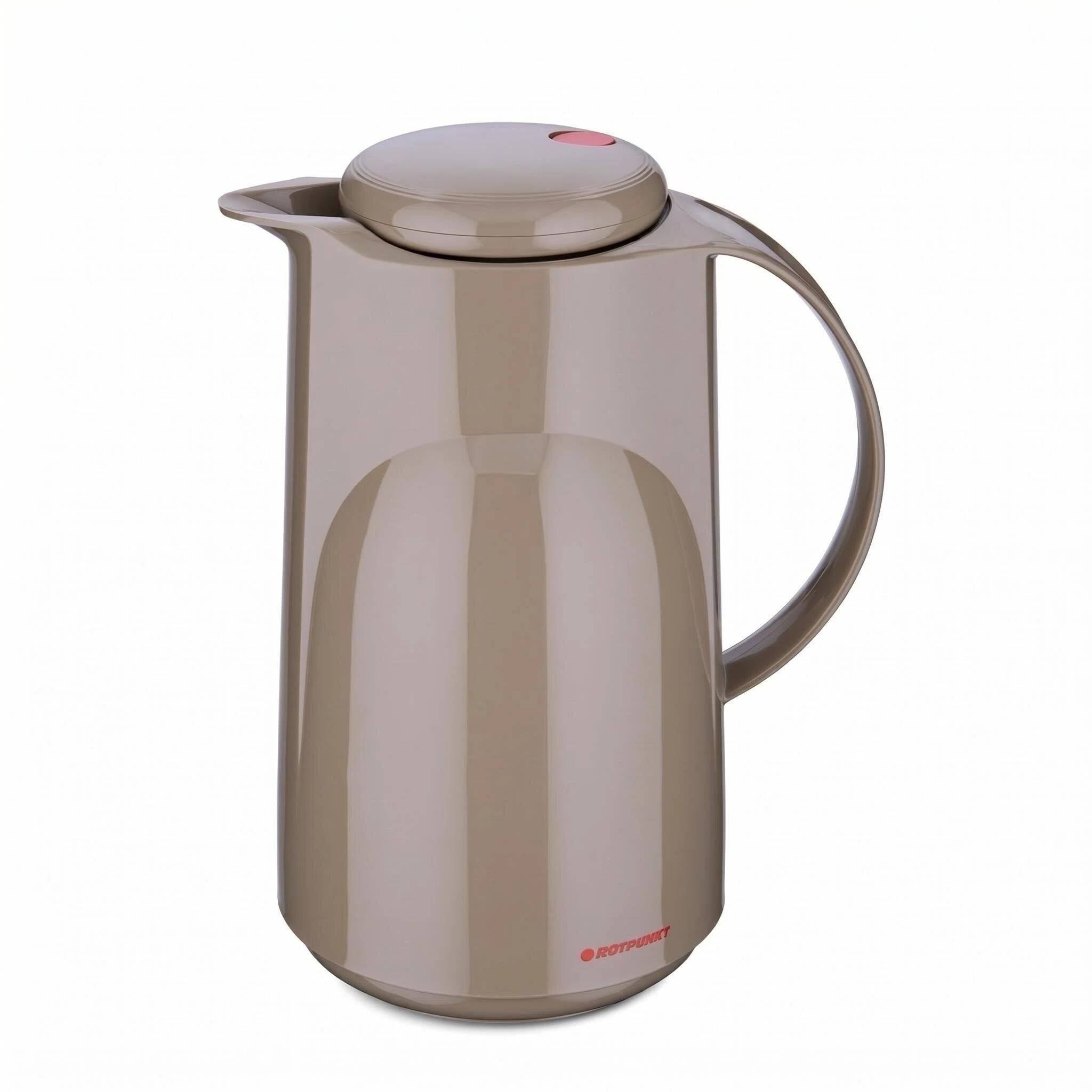 ROTPUNKT Isolierkanne 1L - 300 Marla - BPA-frei - Für Tee und Kaffee - Braun