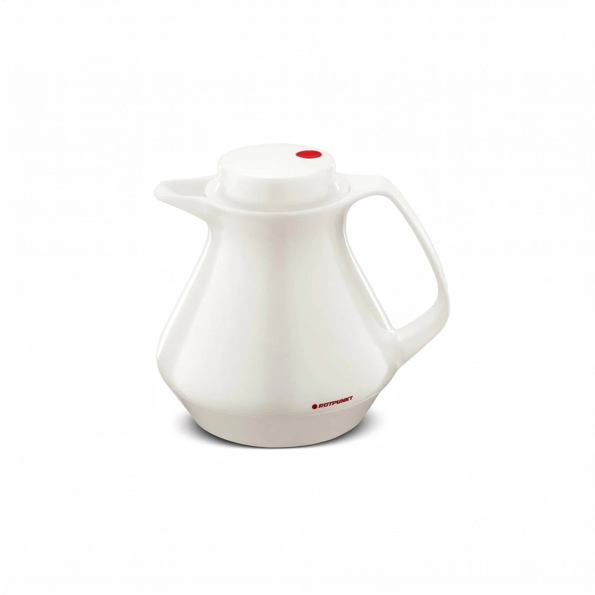 ROTPUNKT 350 Isolierkanne 1L Kanne für Kaffee und Tee - BPA-frei - Elfenbein