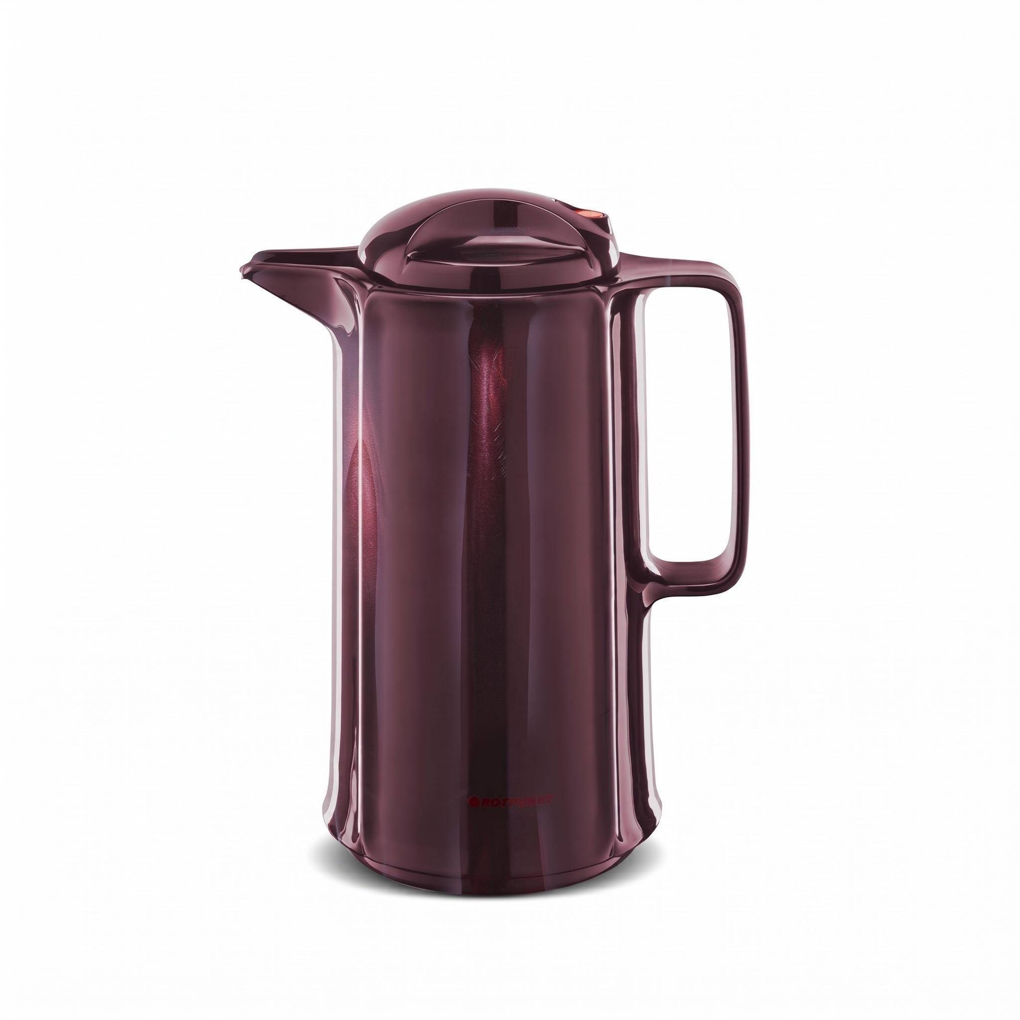 ROTPUNKT Isolierkanne 1L - Marlis 420 - BPA-frei - Für Kaffee, Tee, Aufgüsse - Schwarz & Rot