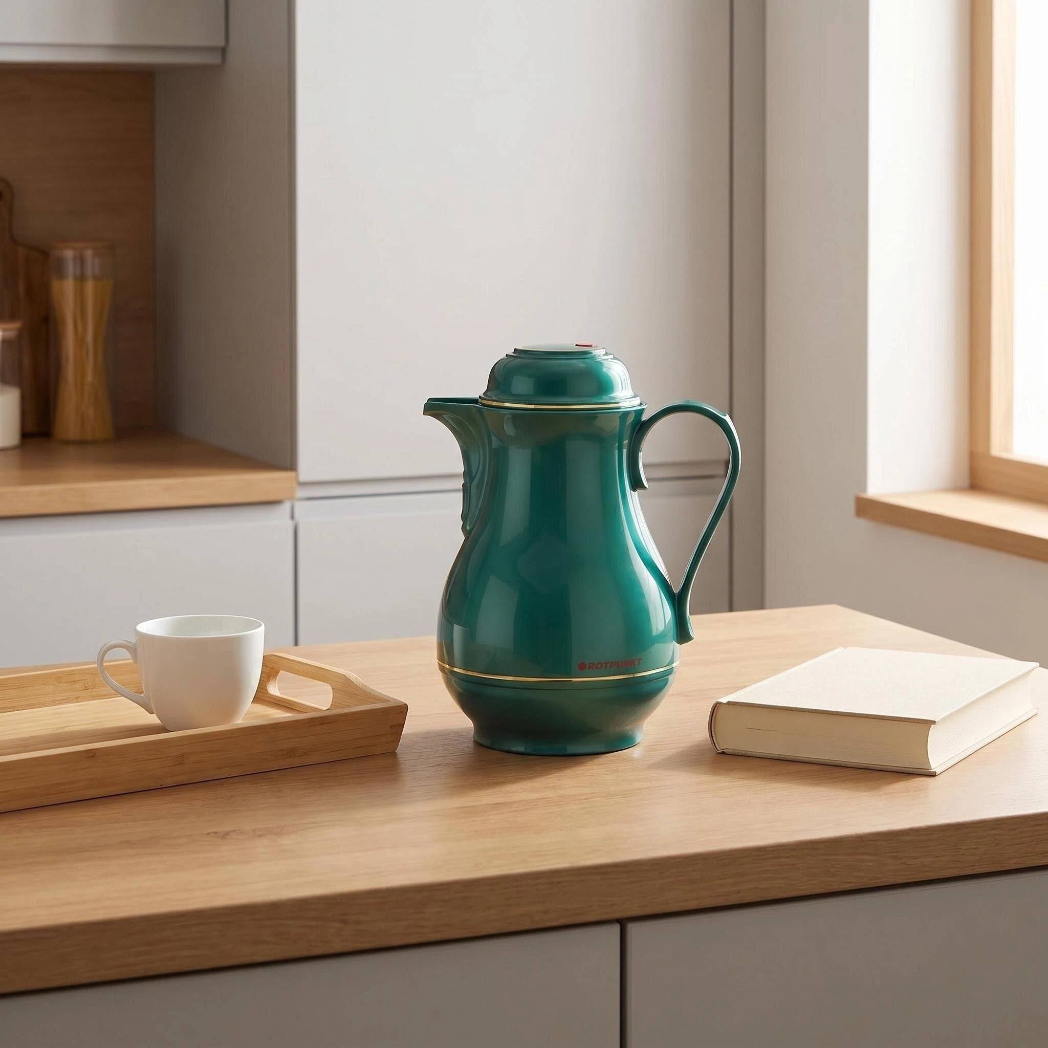 ROTPUNKT Isolierkanne 0.5L - 530 Christa - BPA-frei - Für Kaffee, Tee, Aufgüsse - Grün
