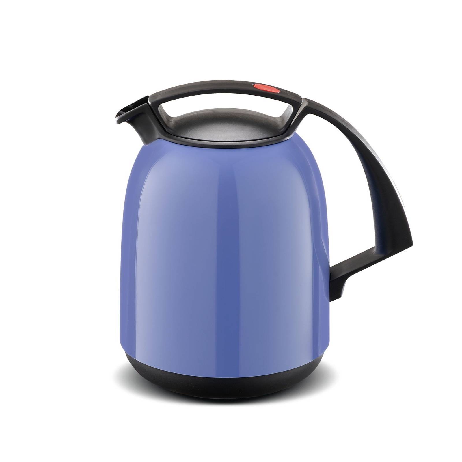 ROTPUNKT Isolierkanne 1L - 810 FAY - Glaskaraffe BPA-frei - Für Tee und Kaffee - Blau