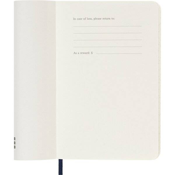 Wochenkalender 12 Monate Pocket A6 1 Woche/Seiten horizontal weicher Einband saphir 2027