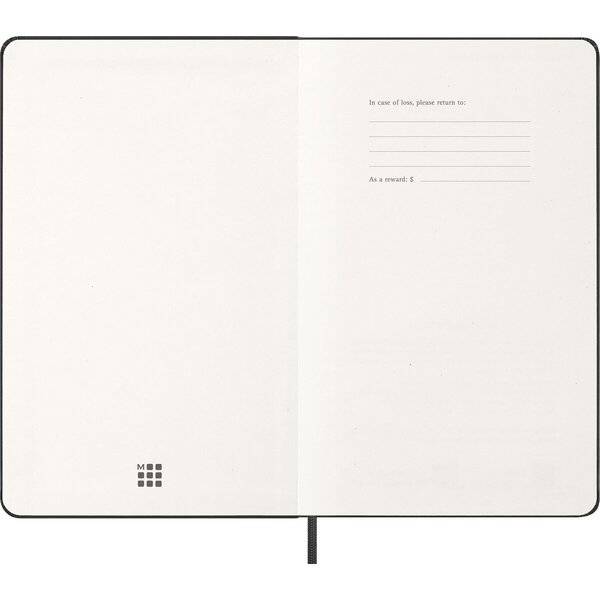 Wochenkalender 12 Monate Large A5 1 Woche/Seiten horizontal fester Einband schwarz 2027