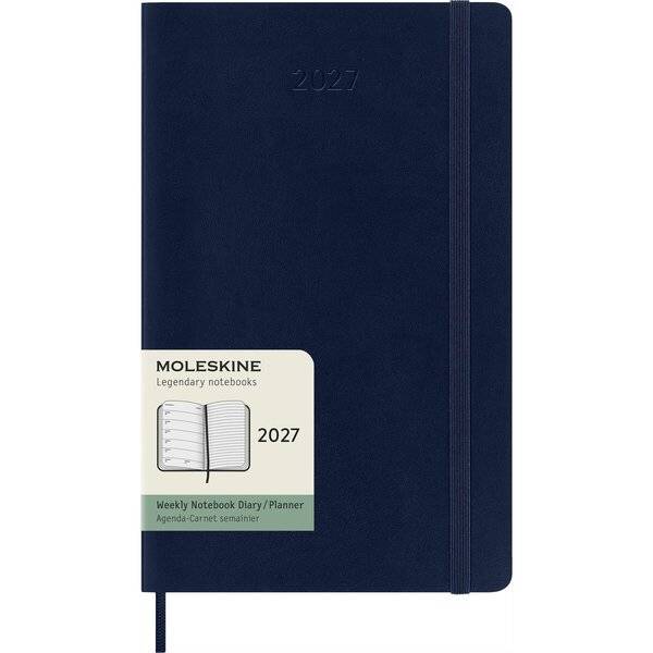 Wochenkalender 12 Monate Large A5 1 Woche/Seiten horizontal weicher Einband saphir 2027