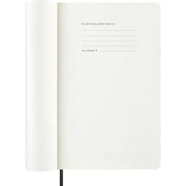 Wochenkalender 12 Monate Large A5 1 Woche/Seiten horizontal weicher Einband schwarz 2027