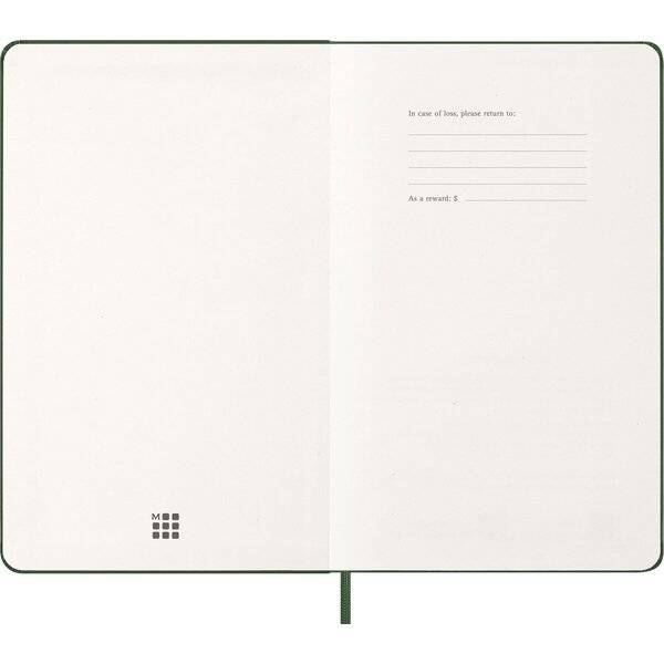 Wochenkalender 12 Monate Large A5 1 Woche/Seiten horizontal fester Einband myrtengrün 2027