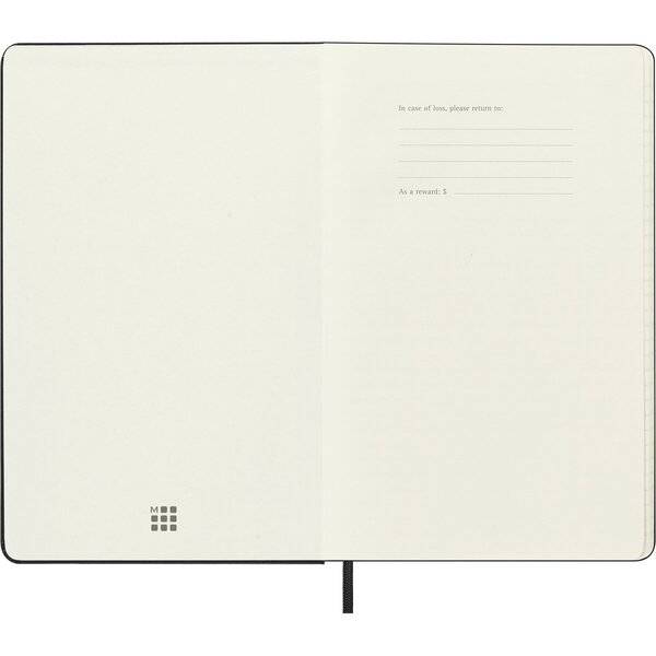 Wochenkalender 18 Monate Large A5 1 Woche/Seiten horizontal fester Einband schwarz 2026/2027