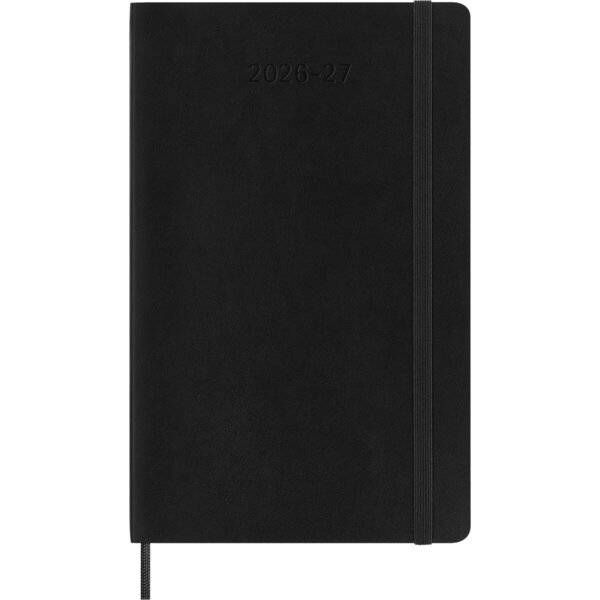 Wochenkalender 18 Monate Large A5 1 Woche/Seiten horizontal weicher Einband schwarz 2026/2027