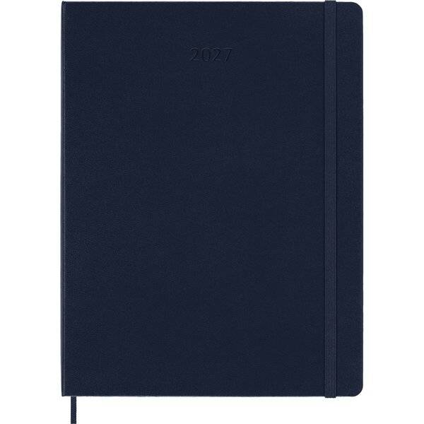 Wochenkalender 12 Monate XL 1 Woche/Seiten horizontal fester Einband saphir 2027