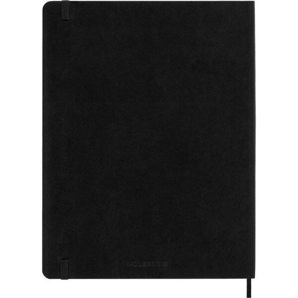 Wochenkalender 18 Monate XL 1 Woche/Seiten horizontal weicher Einband schwarz 2026/2027