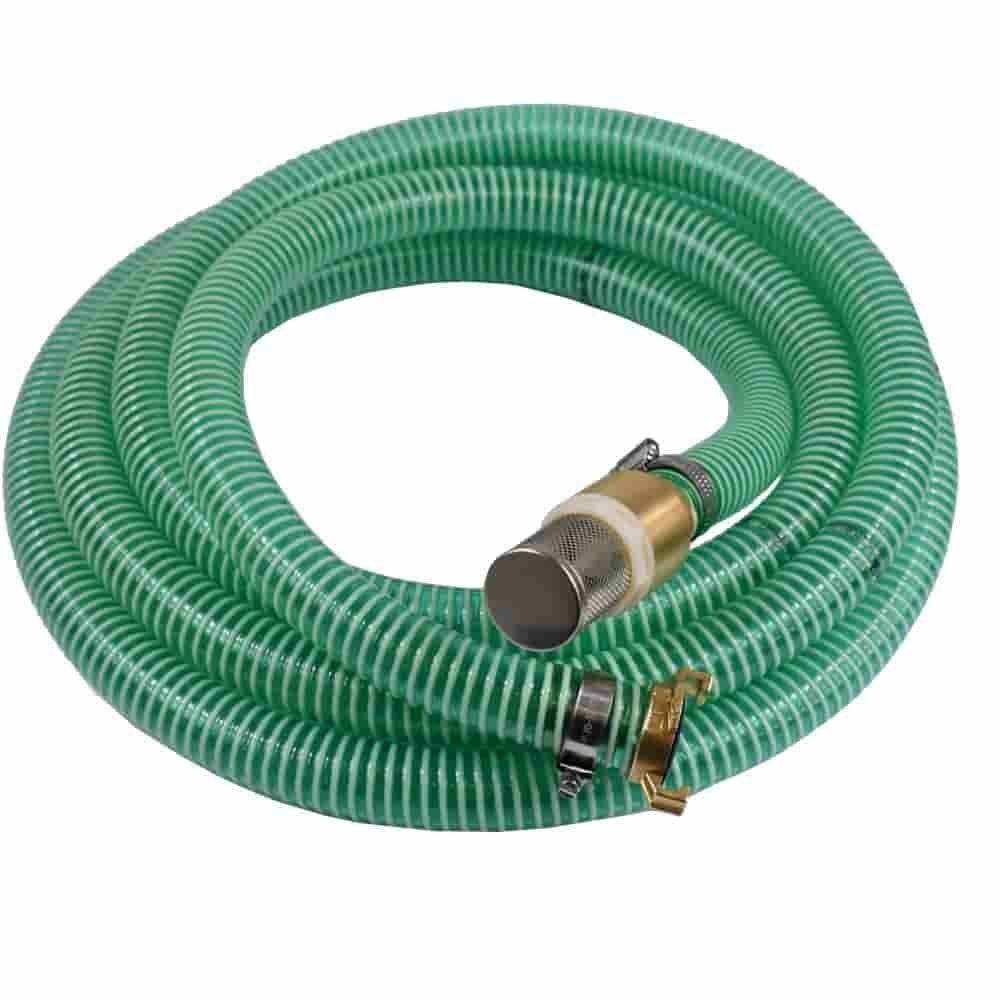 Saugkorb mit Rückschlagventil Saug- Druckschlauch Set 25mm 10m Schnellkupplung Fußventil Messing