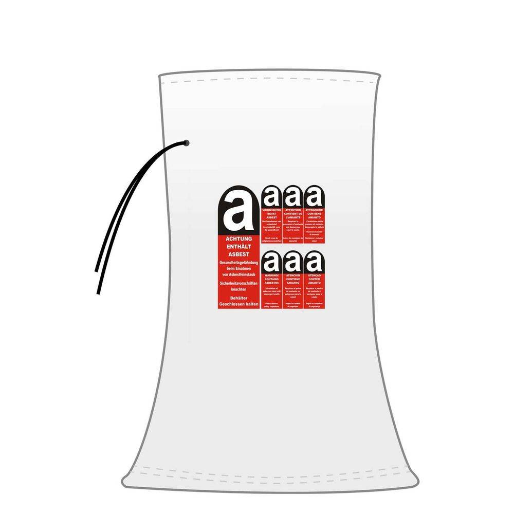 KMF Sack Mineralwolle Sack 140x220 cm 1200 Liter Mineralfaserabfall Sack
