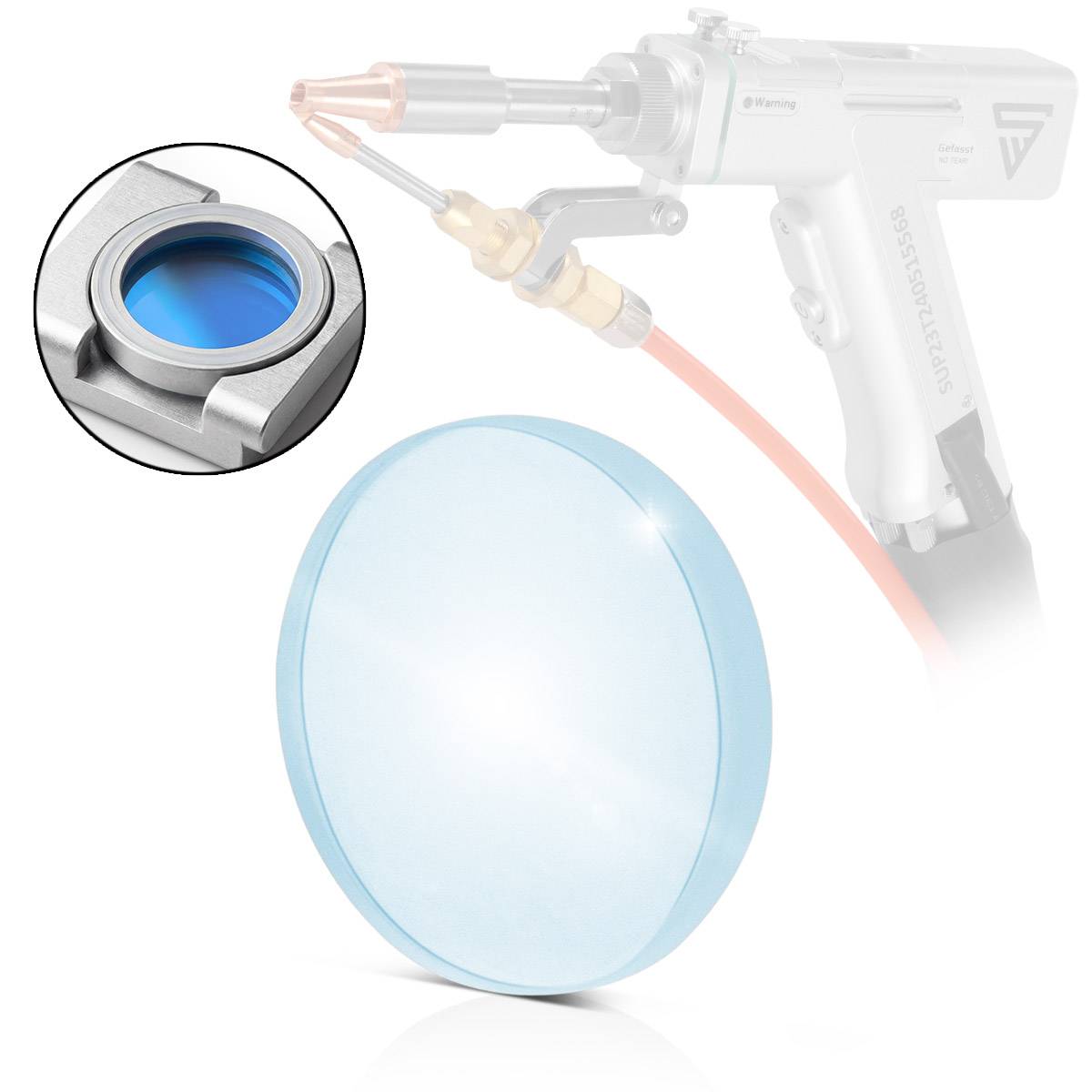 STAHLWERK Fokussierlinse Schweißlinse F150 D20 x 4,5 mm Laserschweißen