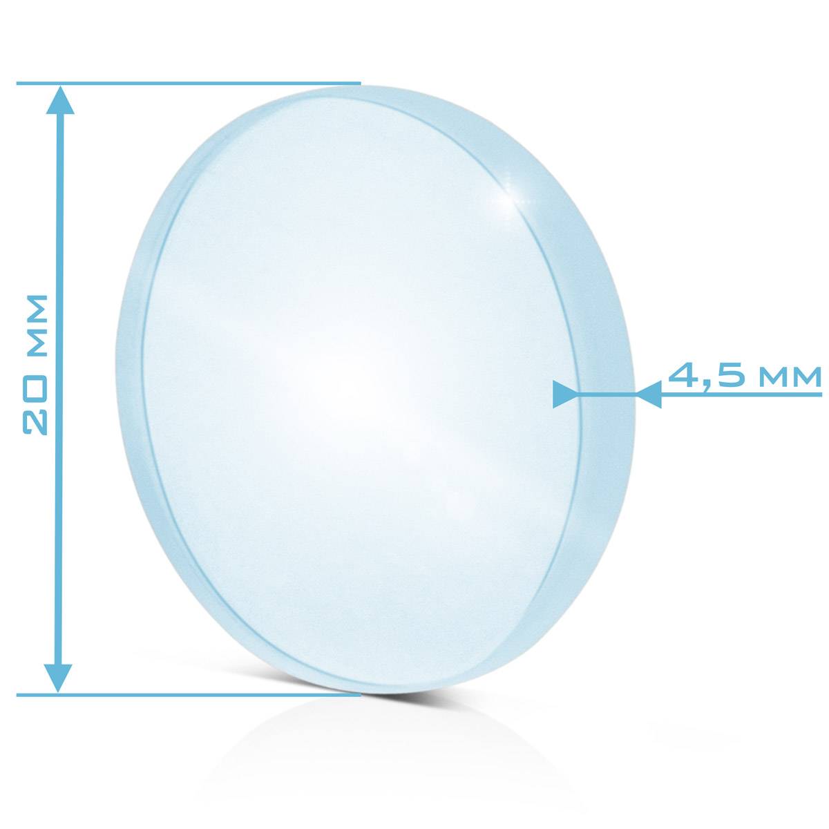STAHLWERK Fokussierlinse Schweißlinse F150 D20 x 4,5 mm Laserschweißen