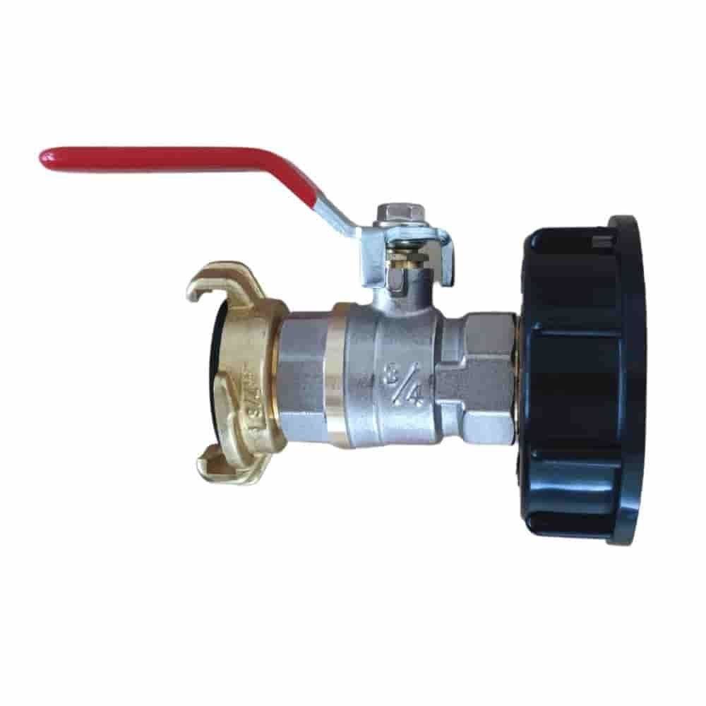 IBC Container Adapter Set S60 Kugelhahn 3/4 Zoll