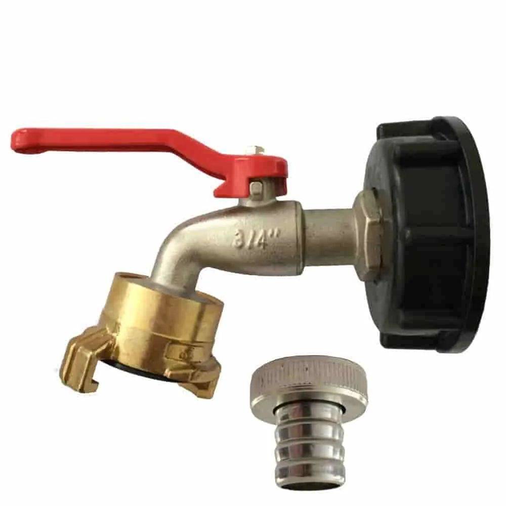 IBC Container Adapter S60 Hahn 3/4 Zoll Wasserhahn Set