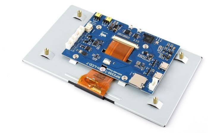 Waveshare RP2350-LCD-7 Entwicklungsboard 7" LCD 800x480, RISC-V, Dual-Core 150MHz, 16MB Flash, USB-C - Auswahl: ohne Touch
