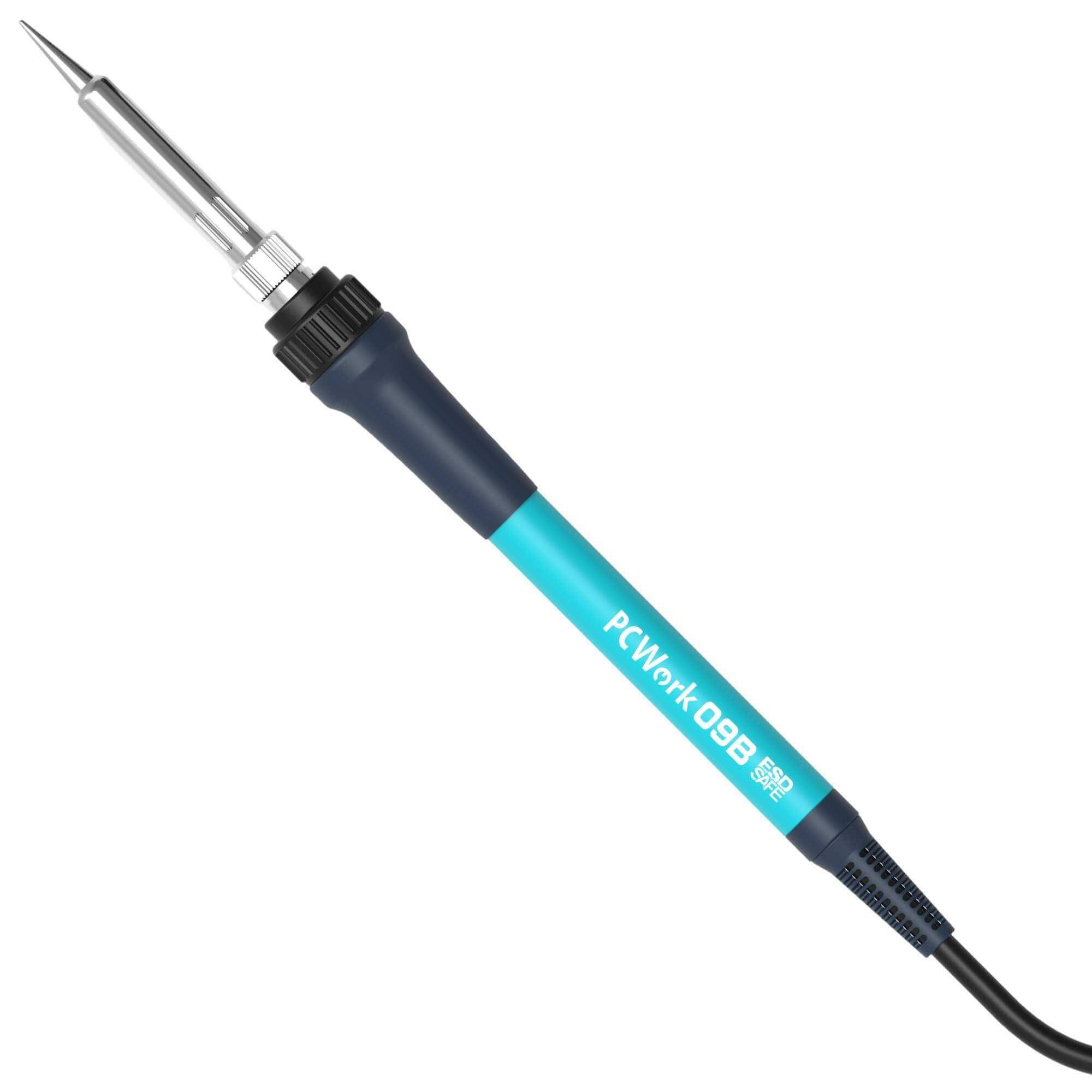 PCWork PCW09B Digitaler Lötkolben, 90 W, 180-480 °C, LED, ESD-sicher, 900M Lötspitze